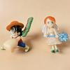 Hot 6Pcs One Piece Monkey D. Luffy Nami Usopp Sanji Chopper Roronoa Zoro Pvc Action Figures Model Dolls Toys Children'S Gifts