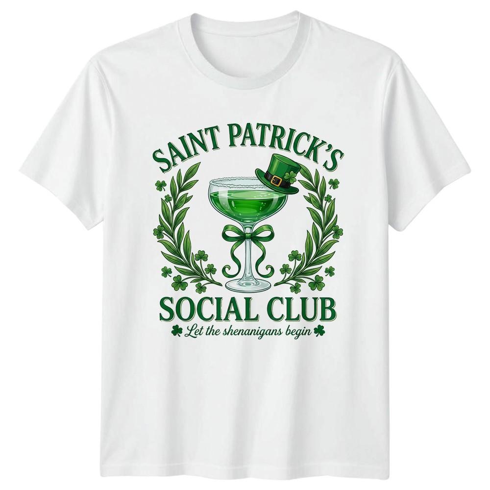 Saint Patricks Social Club Let The TShirt St Patricks Irish Pub Gift For Him S