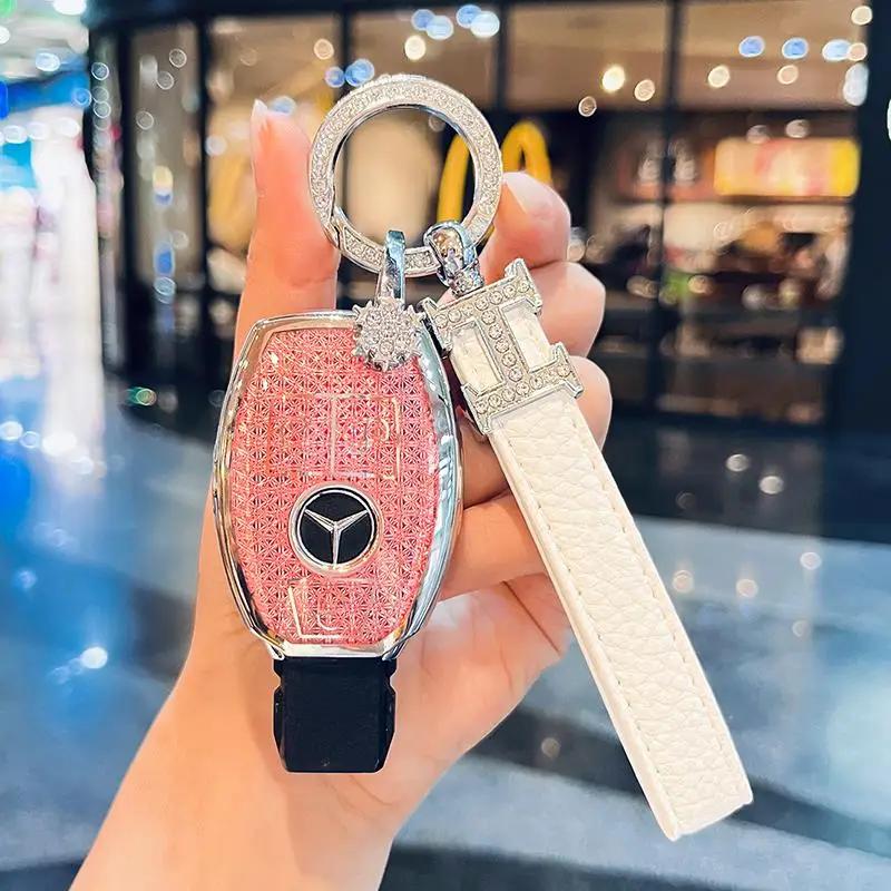 TXF4   Fashion Car Key Case Cover For Mercedes Benz A B C E Class GLS GLA GLK GLC CLS CLA AMG W204 W205 W212 W463 W176 Keychain Fob