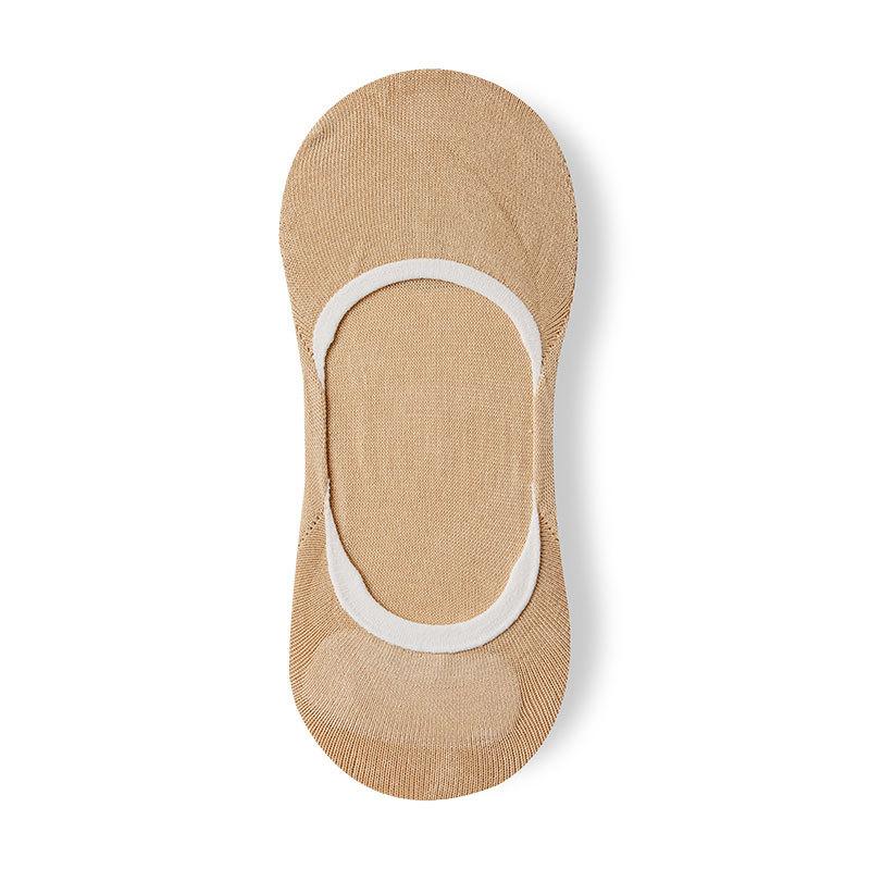 Women's Spring and Summer Thin Mesh Pure Cotton Shallow Mouth Antibacterial Invisible Boat Socks