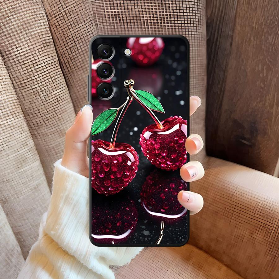 Cherry Pattern Phone Cover Case for Samsung Galaxy A52 A36 A23 A53 A35 A32 A25 A71 A22 A55 A41 A26 A72 A73 A51 A24