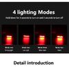 MTB Road Bike Rear Light USB Rechargeable LED Bike Tail Light Easy to Install Bicycle Warning Taillights for Night Riding Safety