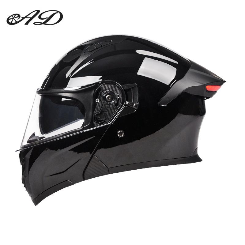 Cross-border Taillight Motorcycle Flip-up Helmet Unisex Off-road Safety for All Seasons