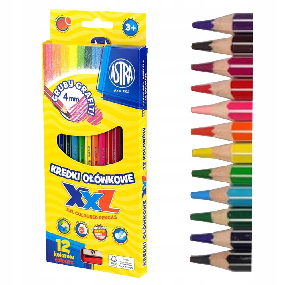 Hexagonal pencil crayons 12KOL XXL A'12 8146