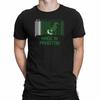 Mens Made In PAKISTAN  T-Shirt Cricket Sports Barcode Tee Flag Patriotic
