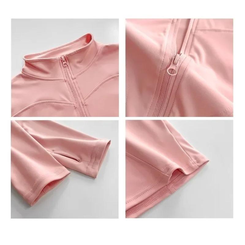 Sun Quick Drying Sports Coat Women's Tight Yoga Jacket Long Sleeve Zipper Jacket Running Fitness Women's Jacket