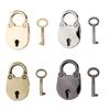 Vintage Metal Mini Cartoon Padlock Security Lock with Key for Suitcase Handbag Jewelry Box