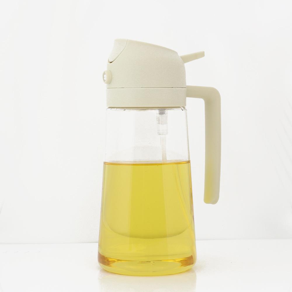 2 In 1 Olive Oil Dispenser Glass Olive Oil Sprayer for Cooking – Bottle for Air Fryer Accessories,Salad, BBQ,Kitchen Gadgets