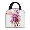 Charlie And Vaggie Valentines Hazbin Hotels Insulated Lunch Bag for School Cooler Thermal Food Box Tote Lunch Boxes Container