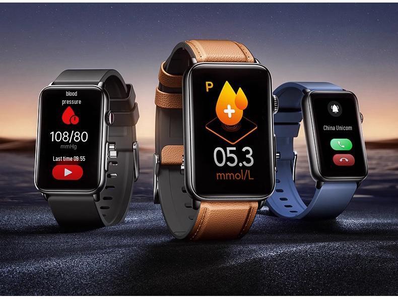 DIDO R50 Smart Bracelet: Health Monitoring with Blood Pressure, ECG, Heart Rate, Blood Oxygen, Sleep Tracking, Bluetooth Call, and SOS Trend Alerts.