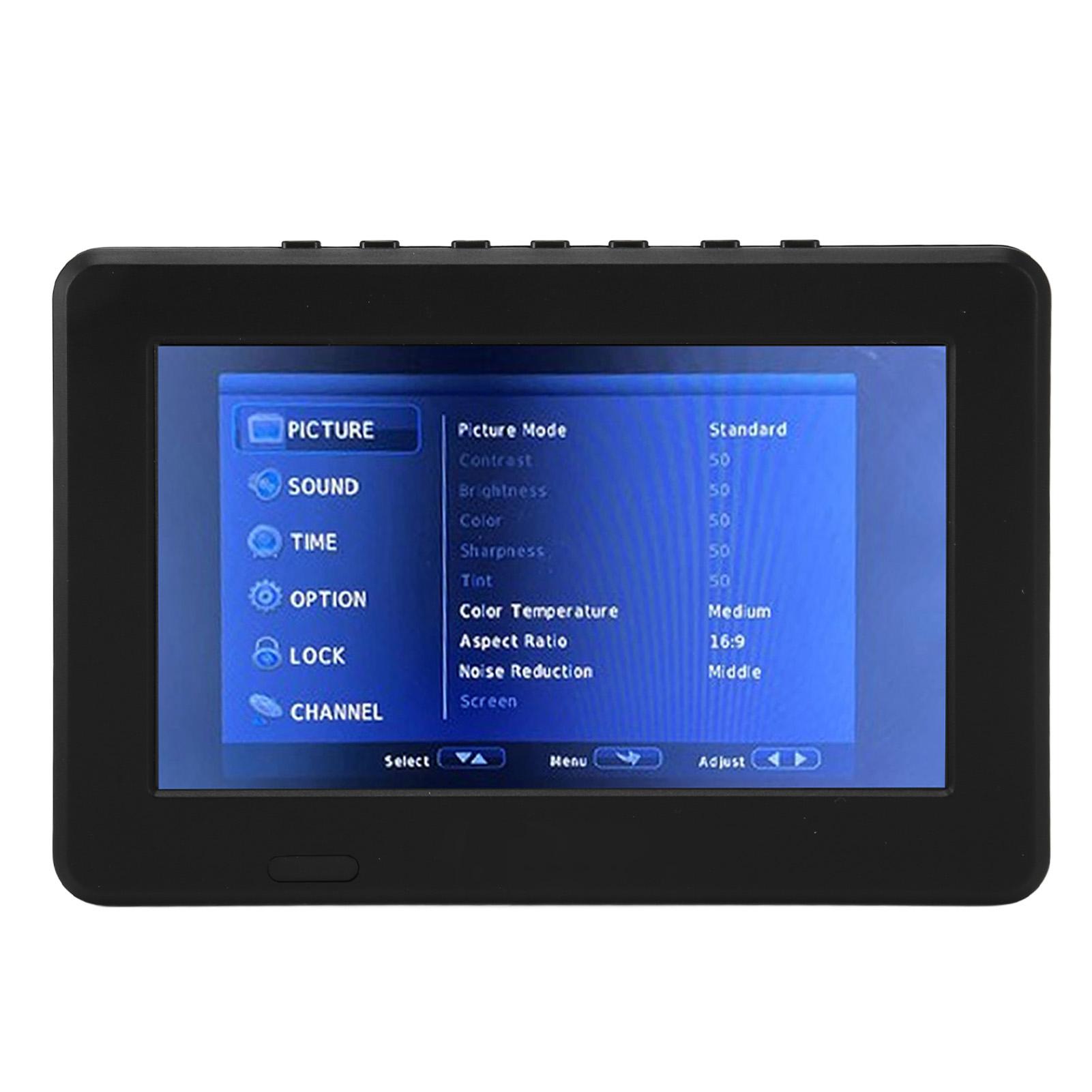 

7-дюймовый портативный телевизор HD LED цифровой портативный телевизор видеоплеер со встроенным аккумулятором EU Plug