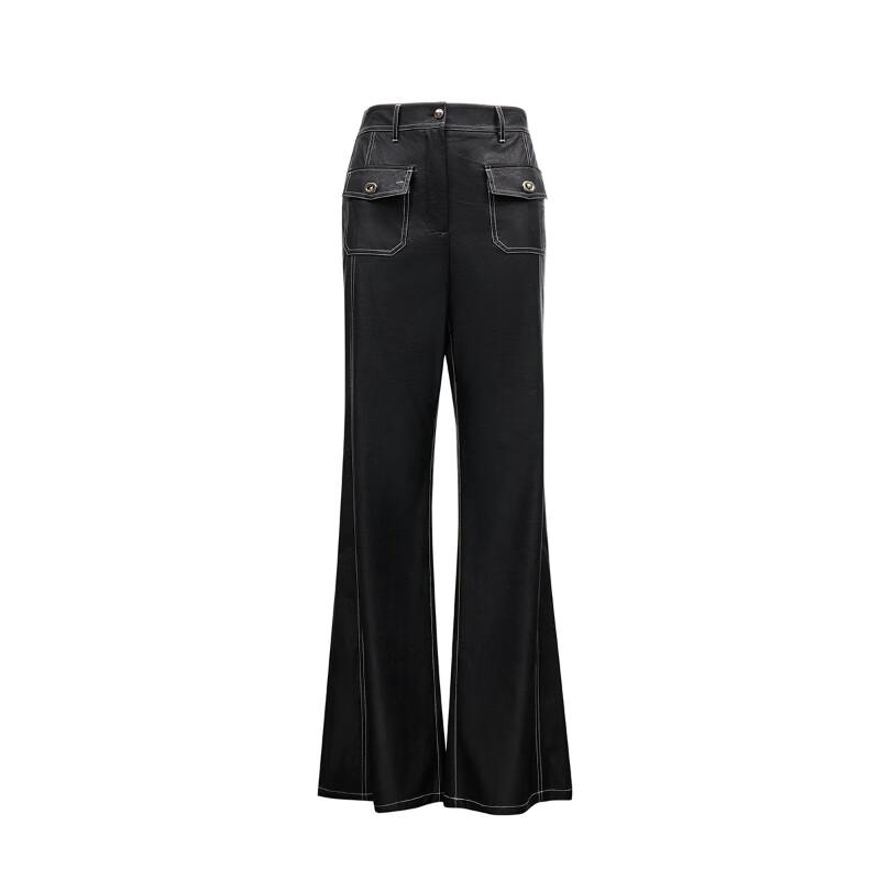 VEROMODA 2024 Early Autumn Faux Leather Wide-Leg Pants
