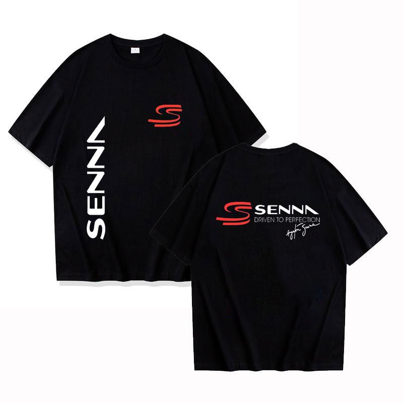 

2025 Мода Мужская Футболка Повседневная Айртон Сенна Бразильская Легенда Формулы 1 Футболка Графическая Оверсайз Дышащая Уличная Одежда XXS-4XL 4XL