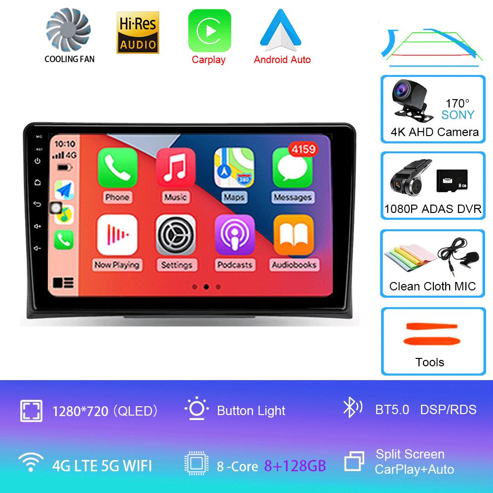 Radio auto Android 14 Pentru Volkswagen Multivan T5 2003 2004 -2015 Navigație Player Multimedia Stereo GPS WiFi+4G DSP Carplay+Auto