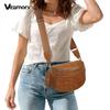 Women Adjustable Strap Crossbody Bag Vintage Shell Waist Bag Casual Daily Shoulder Purse