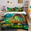 "Whimsical Frogs’ Lily Paradise" Bedding Sets Duvet Covers Pillowcases(1* Duvet Cover 2* Pillowcases Without Duvet Insert)