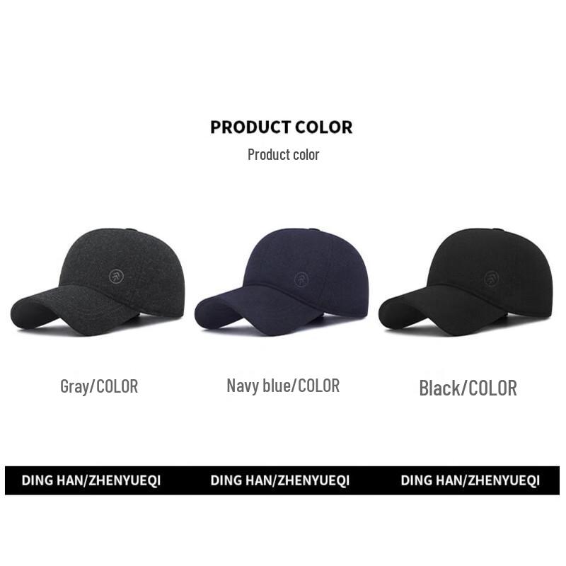 Men's Thickened Fleece-Lined Winter Baseball Cap
