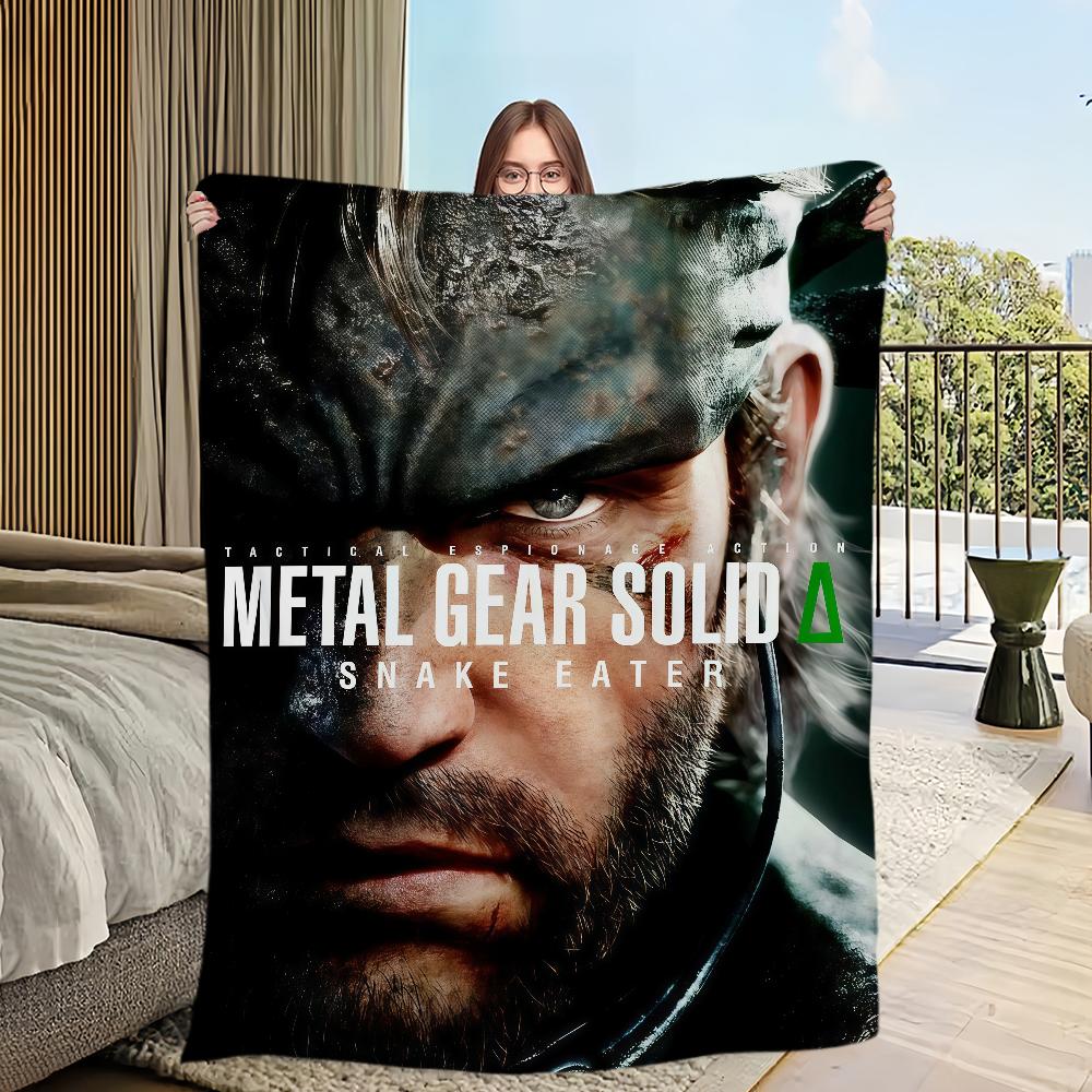 M-Metal G-Gear S-Solid Delta Snake Eater Flannel Warm Comfort Soft Plush Blanket For Picnic Beds Sofas Homes And Bedrooms