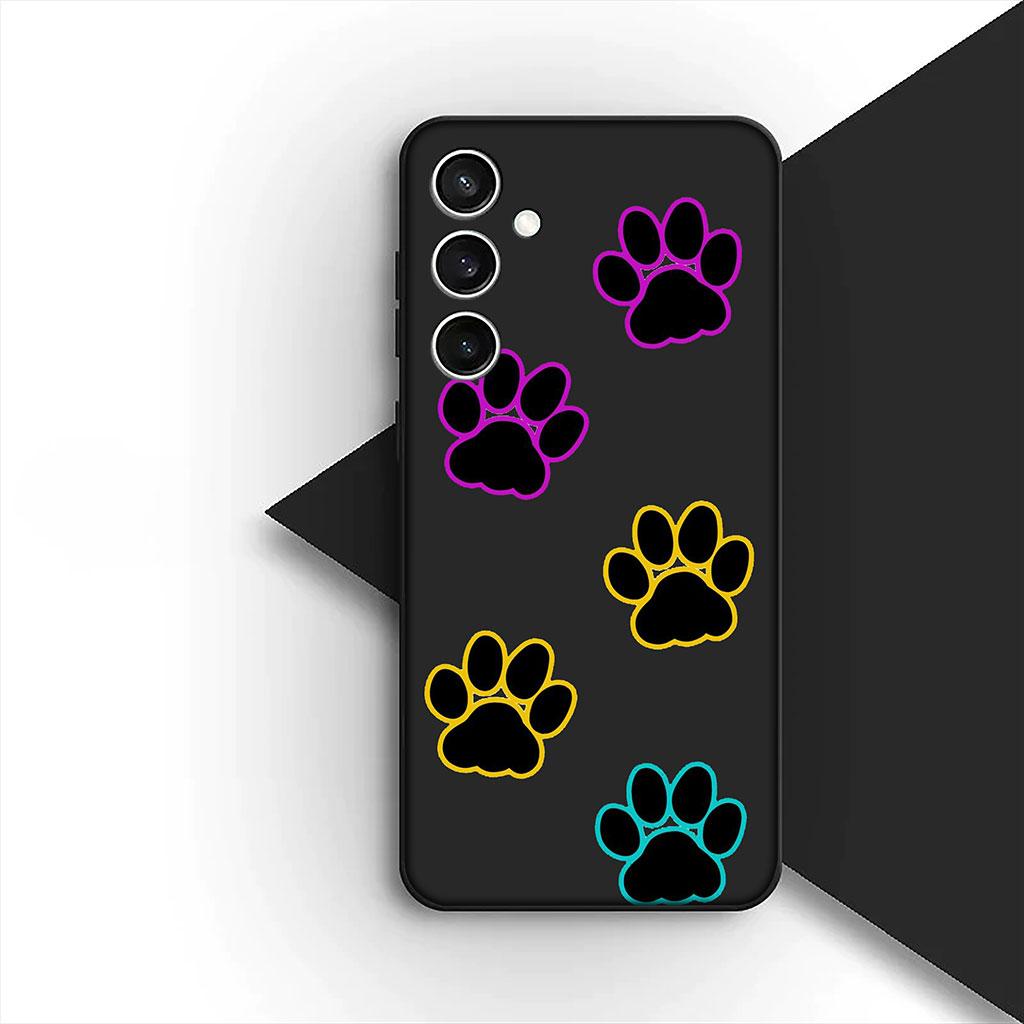 Phone Cover for Motorola Moto G55 G45 G75 G85 G13 Edge 50 30 Fusion 40 NEO Ultra Pro Soft Case Cat Cute Dog Paw Wallpaper