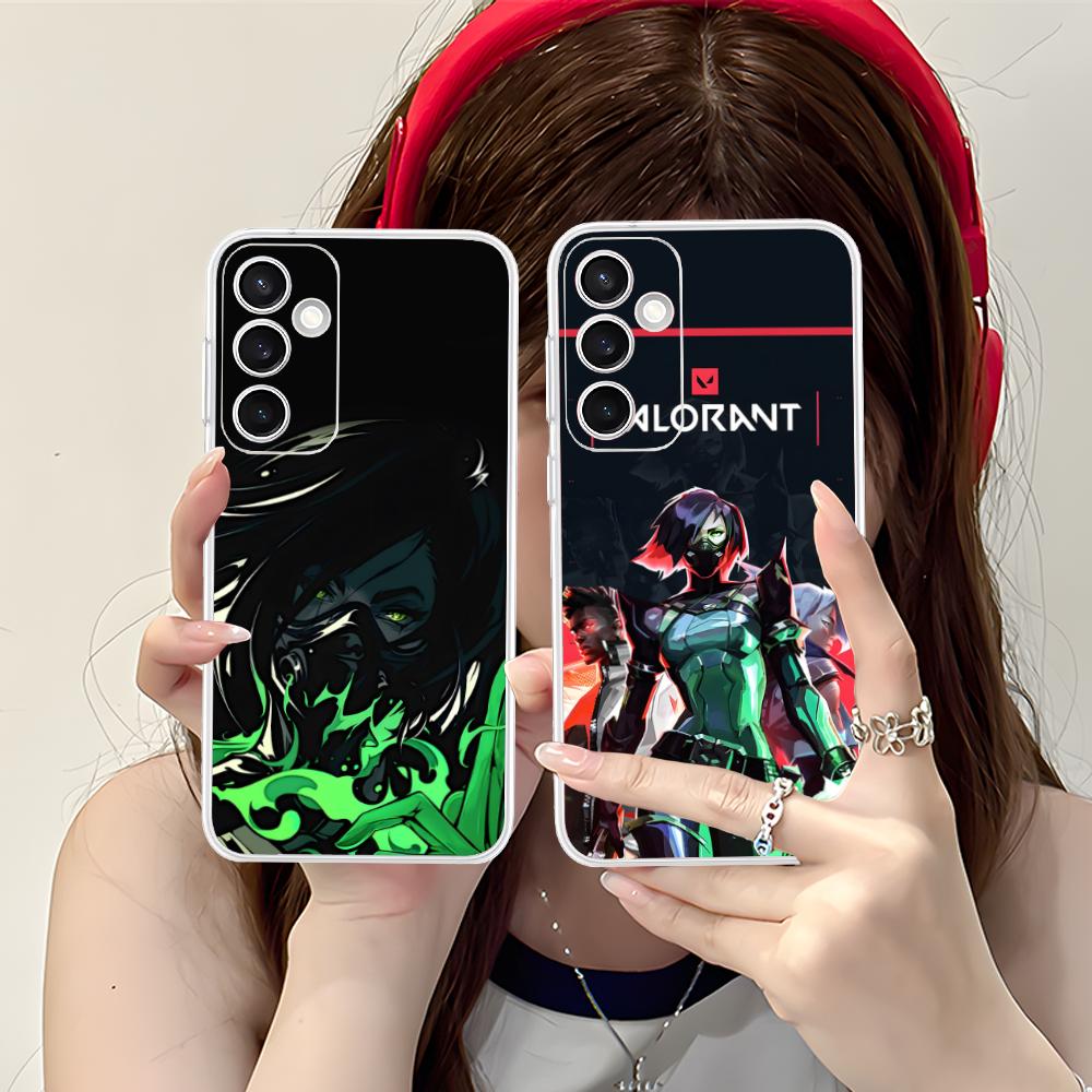 Valo Viper Phone Case for Samsung Galaxy S25 S24 S23 S22 S21Plus FE Ultra Soft TPU Clear Shockproof Cover