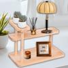 Wooden Desktop Organizer Cosmetic Organizer Space Saving Practical Rustic