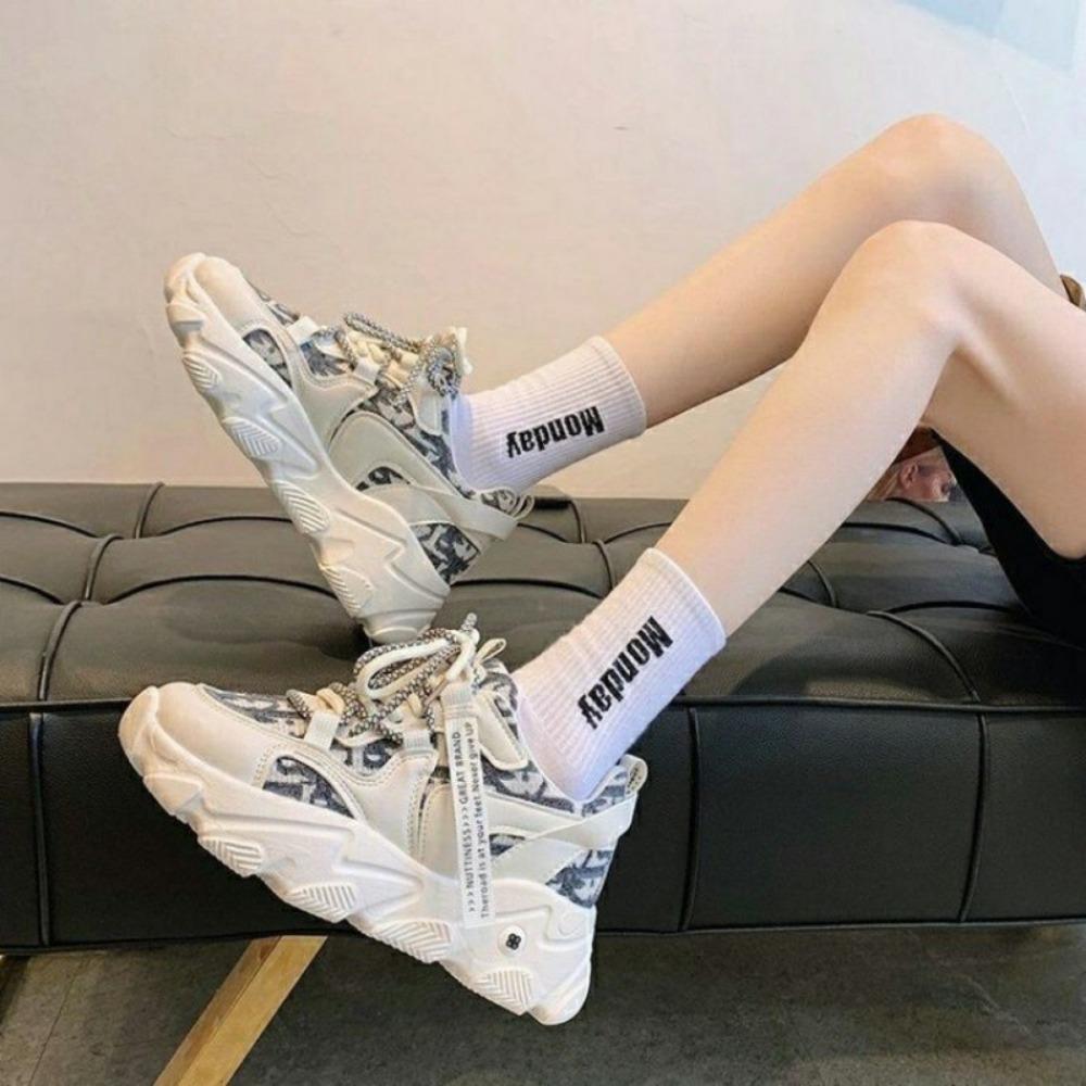 Platform Dad Shoes for Women Color Matching Women's Casual All match Women Sneakers Comfortable Sports Shoes designer shoes NEW