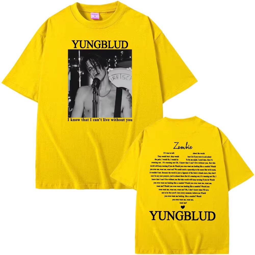 Yungblud 2026 World Tour New Idols Vintage Tshirts Unisex Unisex Punk Rock T Shirts Shortsleeved Hiphop Oversized Tees Unisex