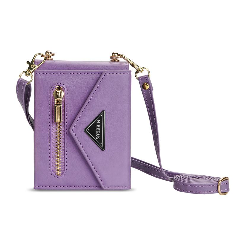 For Samsung Galaxy Z Flip 5 Z Flip 4 Z Flip 3 5G Case Luxury Card Slot Holder Crossbody Lanyard Case Fashion Zipper Leather Back Cover Carcasa