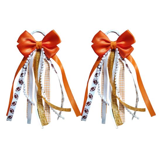 2 Pcs 2Pcs Ribbon Bow on Design Satin for Women