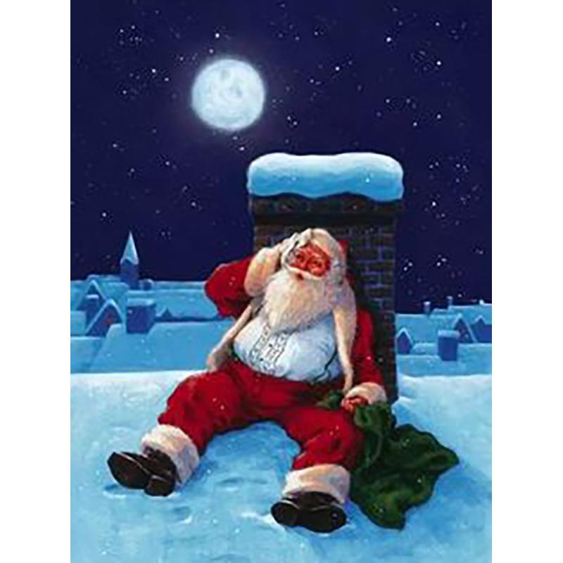 Diy Santa Claus 5D Diamond Painting Full Round Drill Christmas Gift Diamond Embroidery Cartoon Cross Stitch Handmade Wall Art
