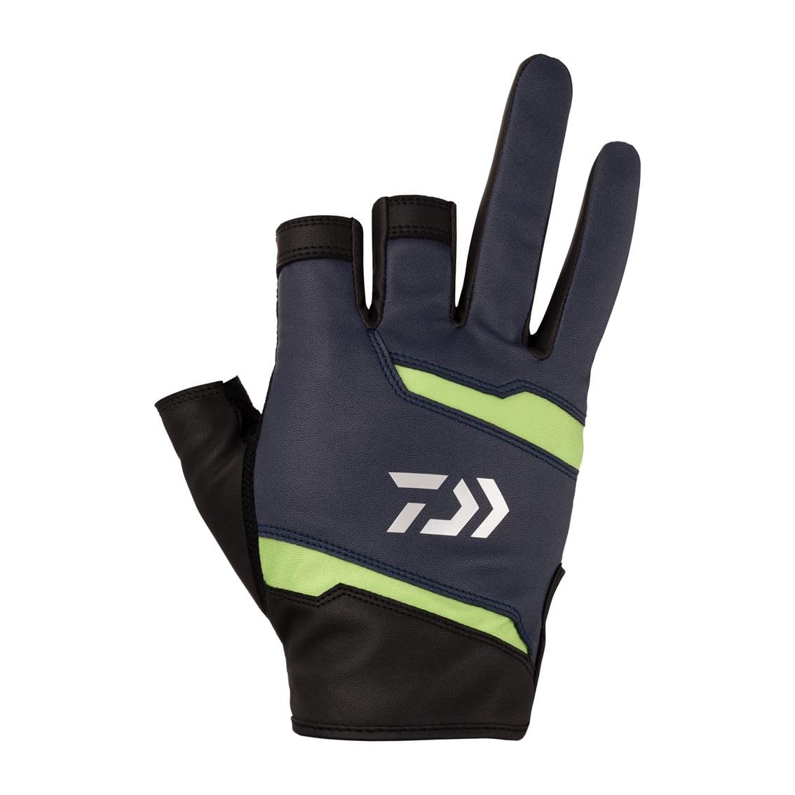 

Daiwa Leather Fit Gloves, 3-Cut, DG-1424, Navy, Large