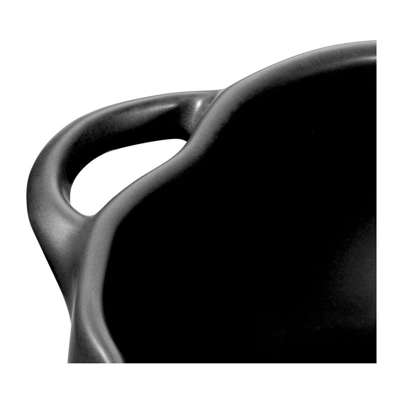 Staub Ceramic Pumpkin Cocotte 0.5L (Matte Black)