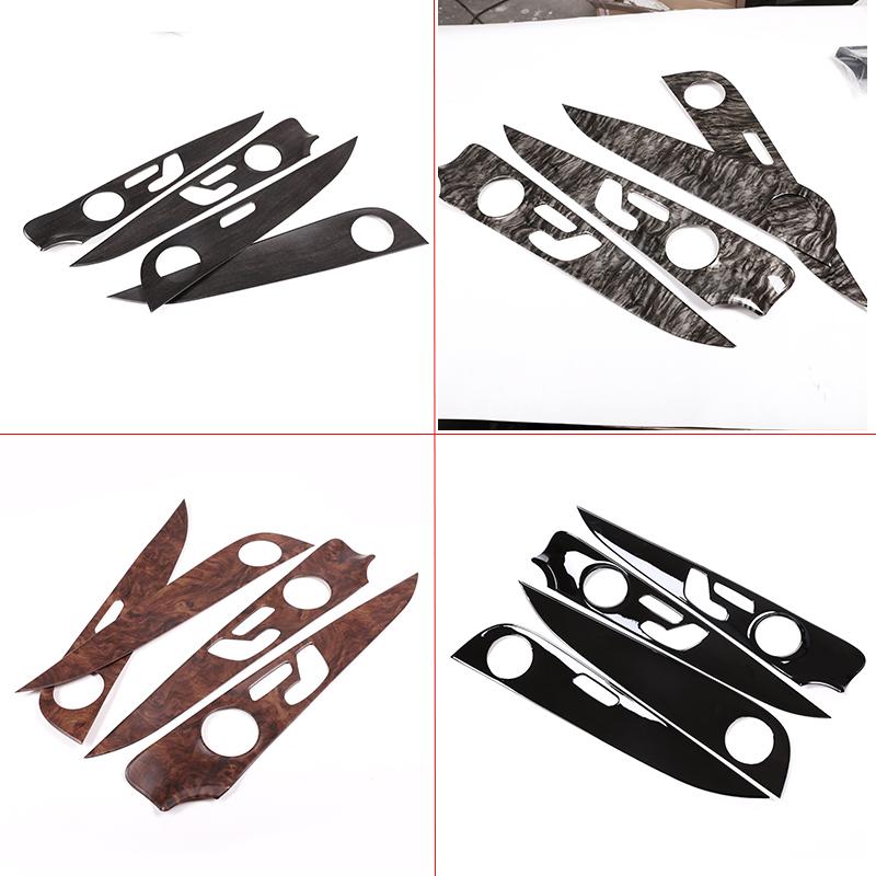 For Mercedes Benz E Class W213 E200 E300 2016-2026 ABS Carbon Fiber Interior Door Panel Cover Protective Trims Car Accessories