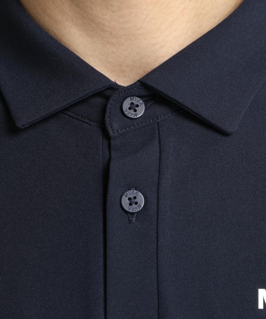 Move Sports Navy Polo Short UV Training Size M Men's DX-C2853AZ Shirt, Sleeve, Protection, Sweat-Wicking, Quick-Drying, Stretch, Sunscreen, Shirt,