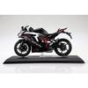 Aoshima Bunka Kyozai (AOSHIMA) Skynet 1/12 Scale Complete Kawasaki Ninja ZX-25R Motorcycle in Metallic Spark Black x Pearl Flat Stardust White
