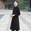 TLLOMAN Damen Professioneller Mittellanger Winter Wollmischung Mantel