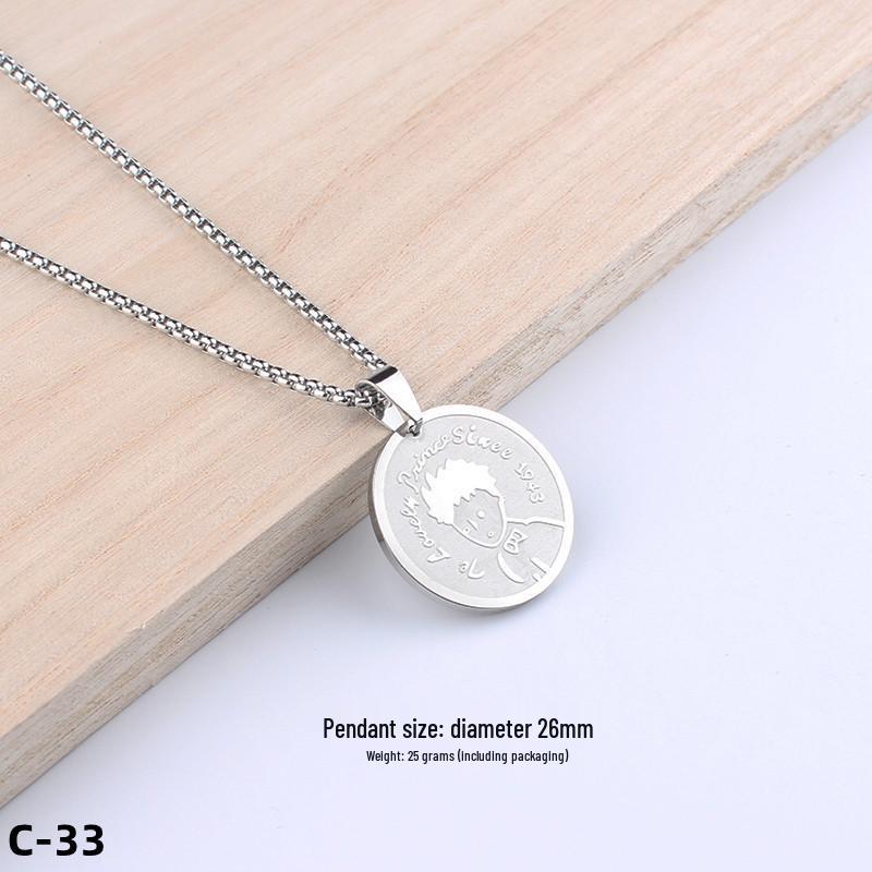 Colier Unisex cu Pandantiv Cruce Stil Hip-Hop - Accesoriu Bijuterie din Oțel Inoxidabil