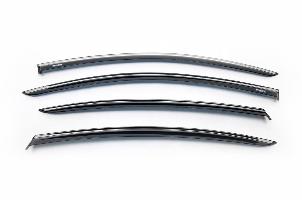 Windshields with Chrome Molding SD (EU, 4 Pcs, Niken) for Volkswagen Passat B6 2006-2012