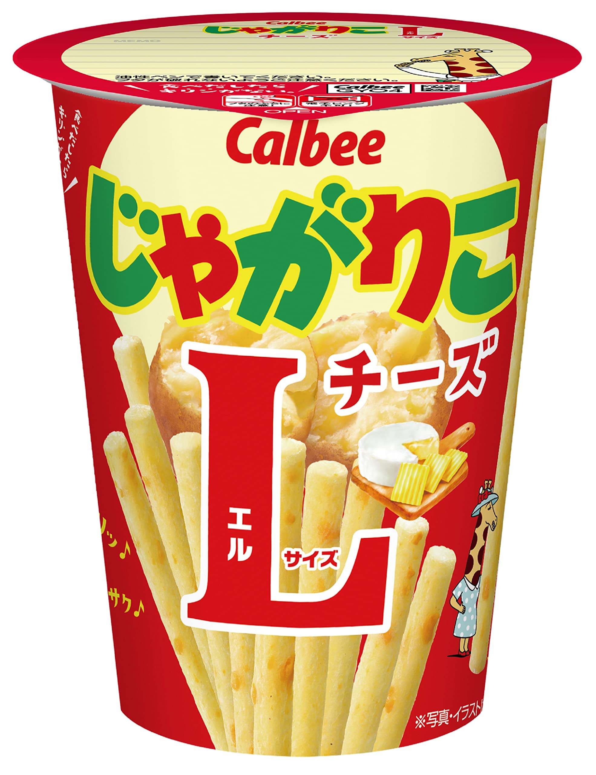 

Calbee Jagariko Cheese Large Size 66g x 12 pieces [Jagariko] красный