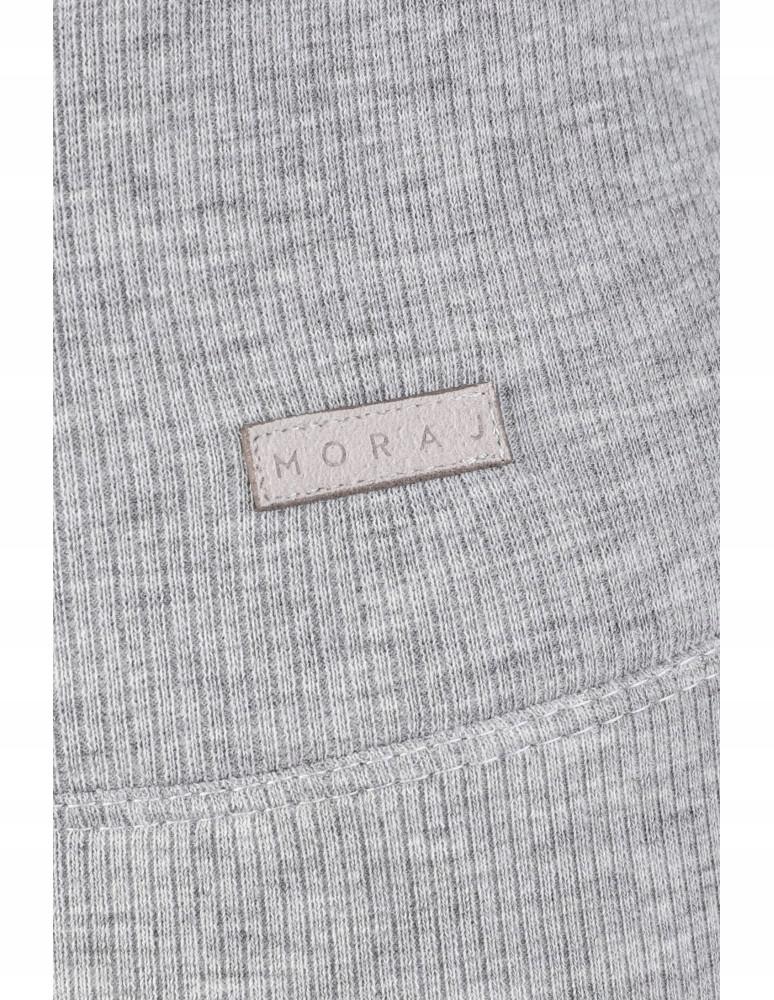 Women's Leggings Sports High Waist Ribbed Training Stylish MORAJ S/M Light Grey