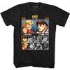 Street Fighter Ken VS Ryu Game Screen Black T-Shirt