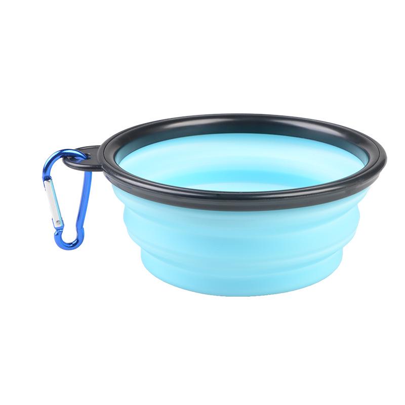 350/1000ML Large Collapsible Dog Cat Folding Silicone Bowl Portable Puppy Food Container Outdoor Feeder Dish Bowl Dog Accessorie