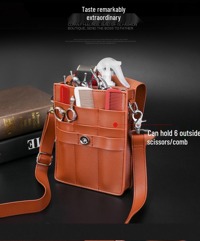 Large Capacity Hairdressing Scissors and Tool Bag - Crossbody and Waist Design for Pet Groomers and Hairstylists