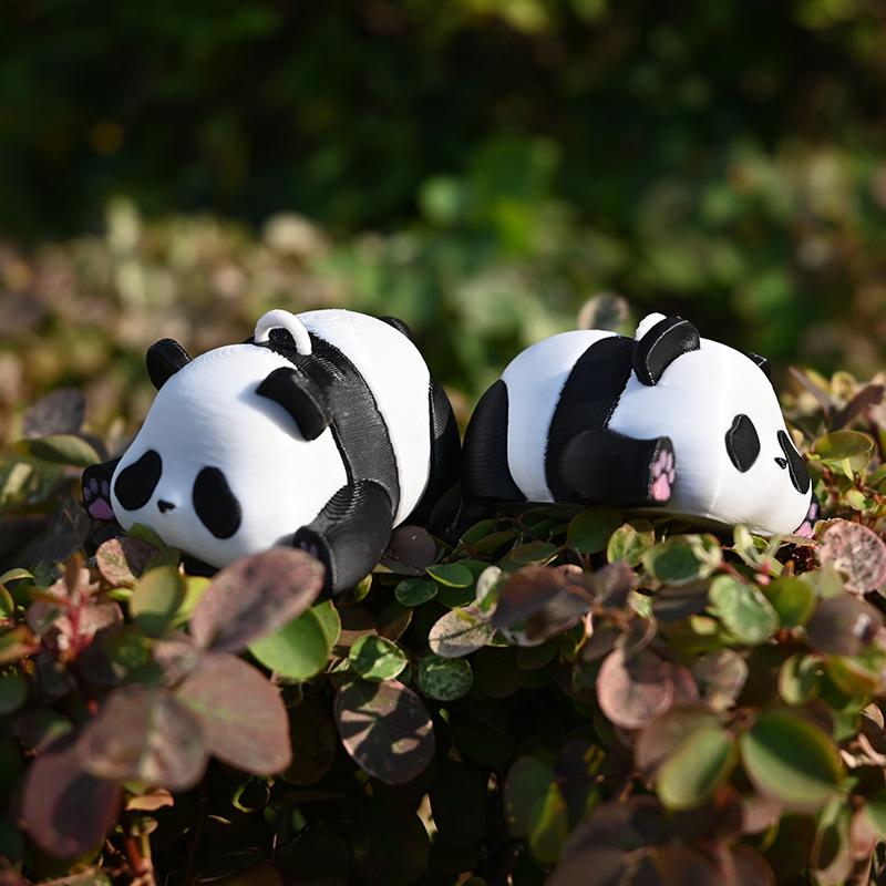 Creative Panda Ornament: Resin Flower Pot & Fish Tank Décor