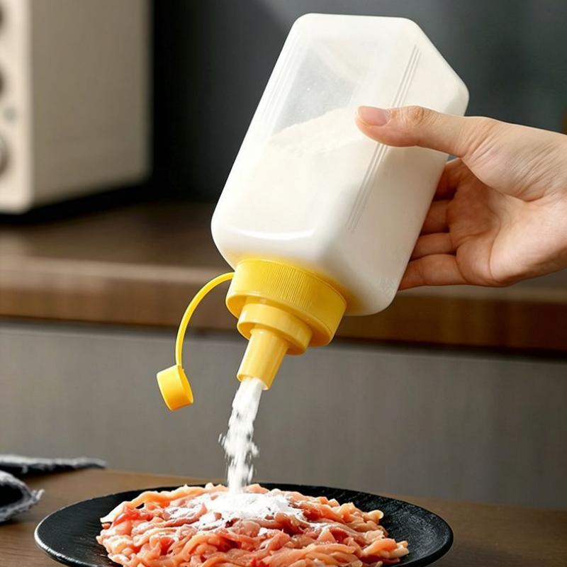 Plastic Powder Dispenser Bottles With Seal Moisture Proof And Smooth Pouring Perfect For Kitchen Cooking Baking Food Storage