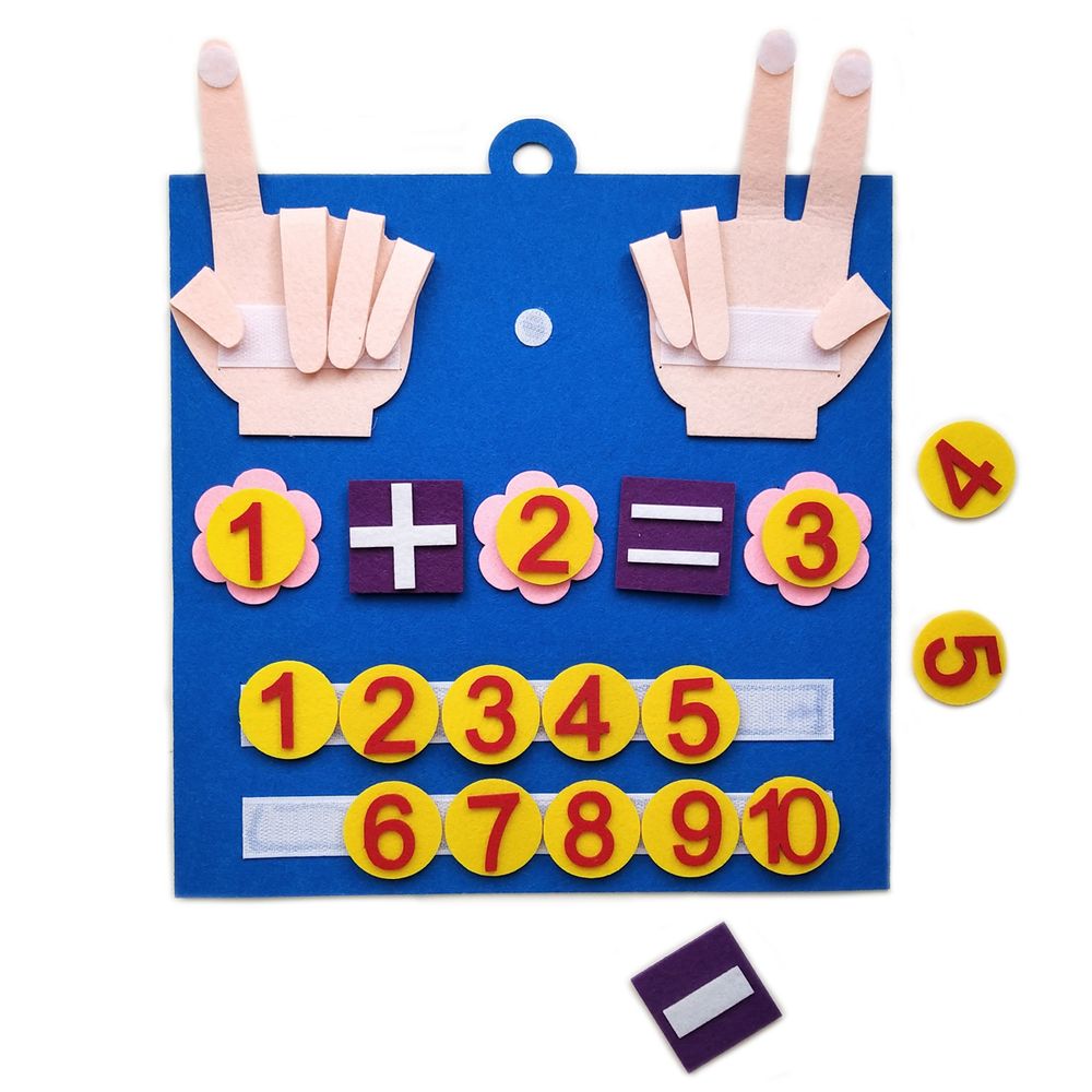 Toys Handmade Children Finger Numbers Toys Felt Math Toy Montessori Toys Kids Early Educational Toy