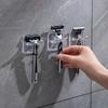 2pcs Waterproof Self-Adhesive Razor Hanger - Easy-to-Install Wall Hooks for Razors, Plugs, Bathrobes & Towels - Hypoallergenic