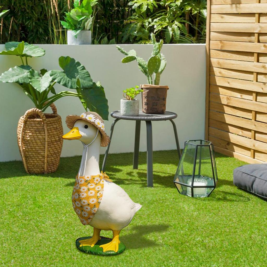 Porch Goose Outfit Statue Creative Lovely Cute Costume Goose Clothing For Party Courtyard Festival Garden Backyard