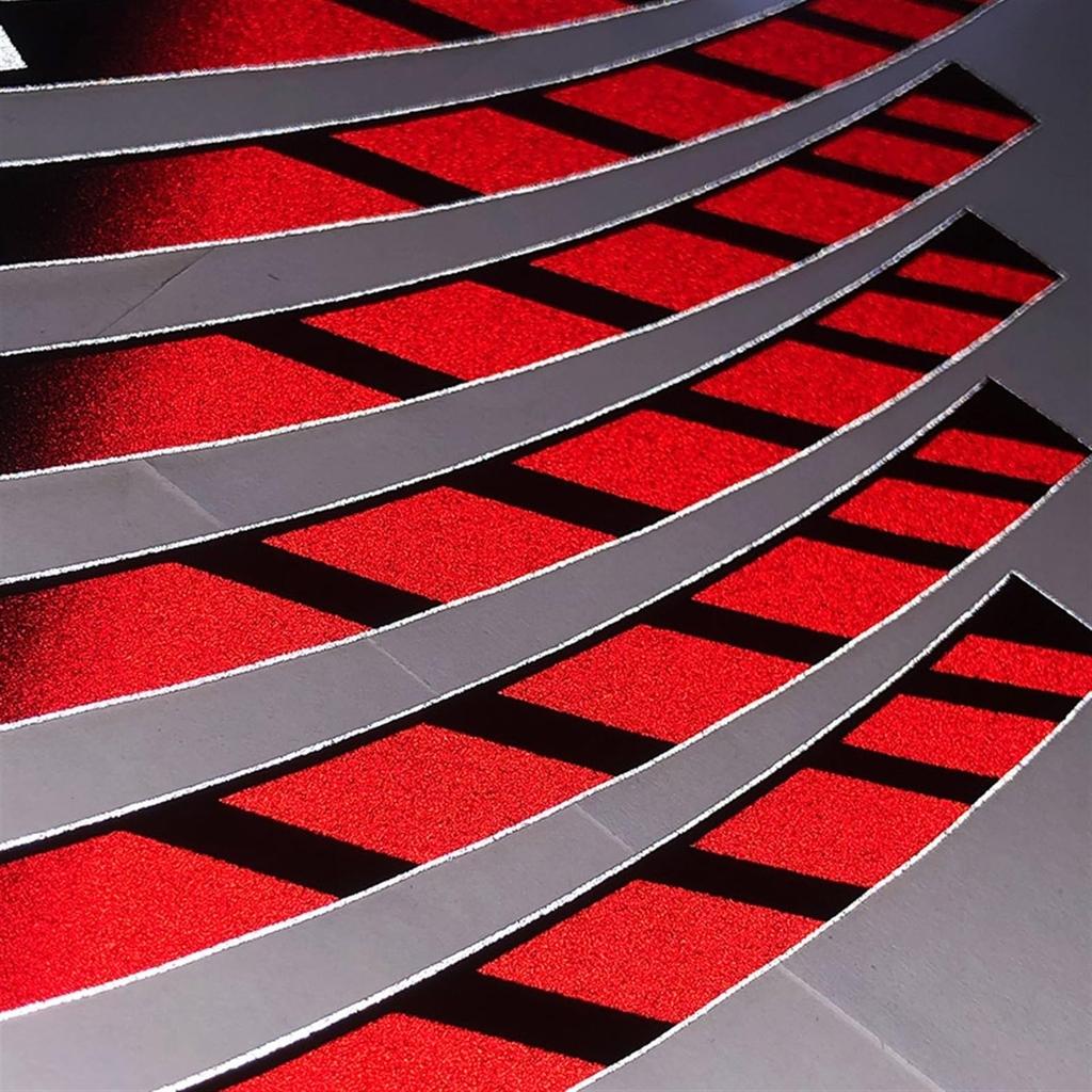 Sticker Motorcycle Hub Sticker Wheel Sticker Rim Sticker Set Fit Yamaha Yzf R1 R1 Front Rear Full Set Decal (Black)