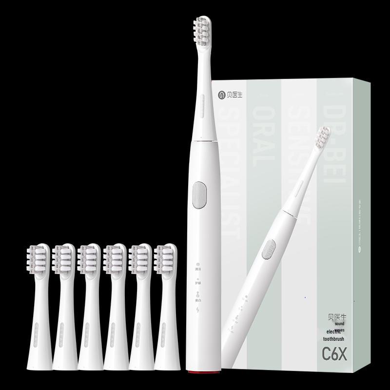 Be Doctor C6X Sonic Electric Toothbrush with 6 Brush Heads